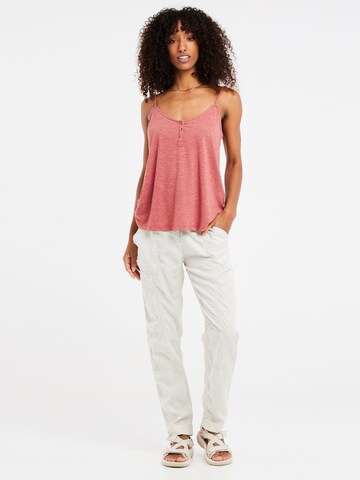 PROTEST Regular Pants 'PRTLEAF' in White