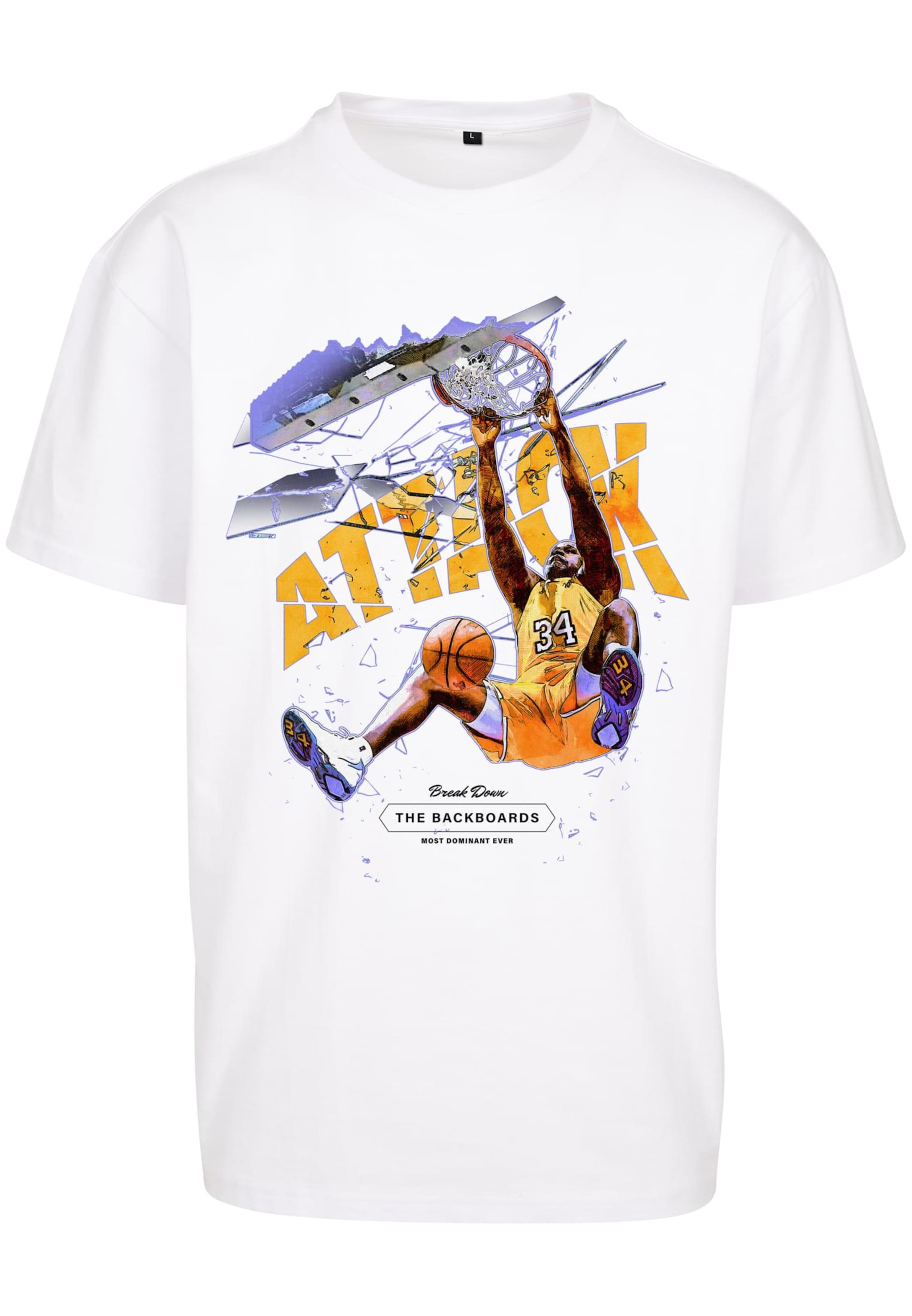 MT Upscale Shirt 'Attack Player' in White: front