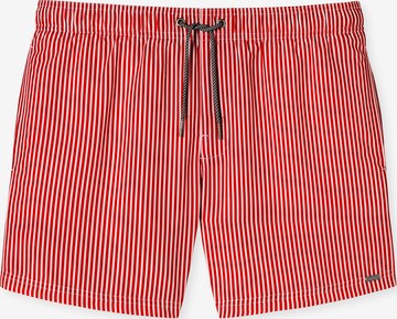 SCHIESSER Badeshorts ' Aqua Saltwater ' in Rot: predná strana