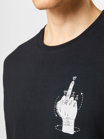 Iriedaily T-Shirt 'Palmistry' in Schwarz