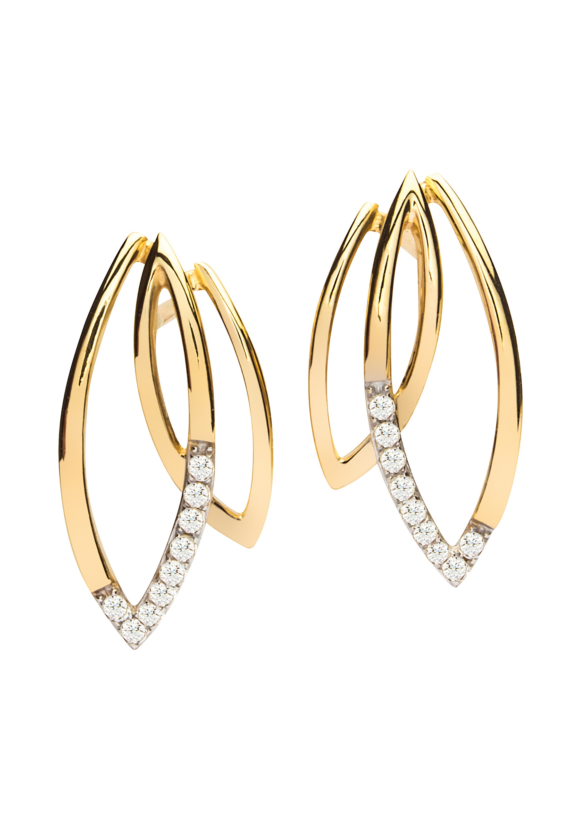 Nana Kay Ohrringe in Gold: Vorderseite