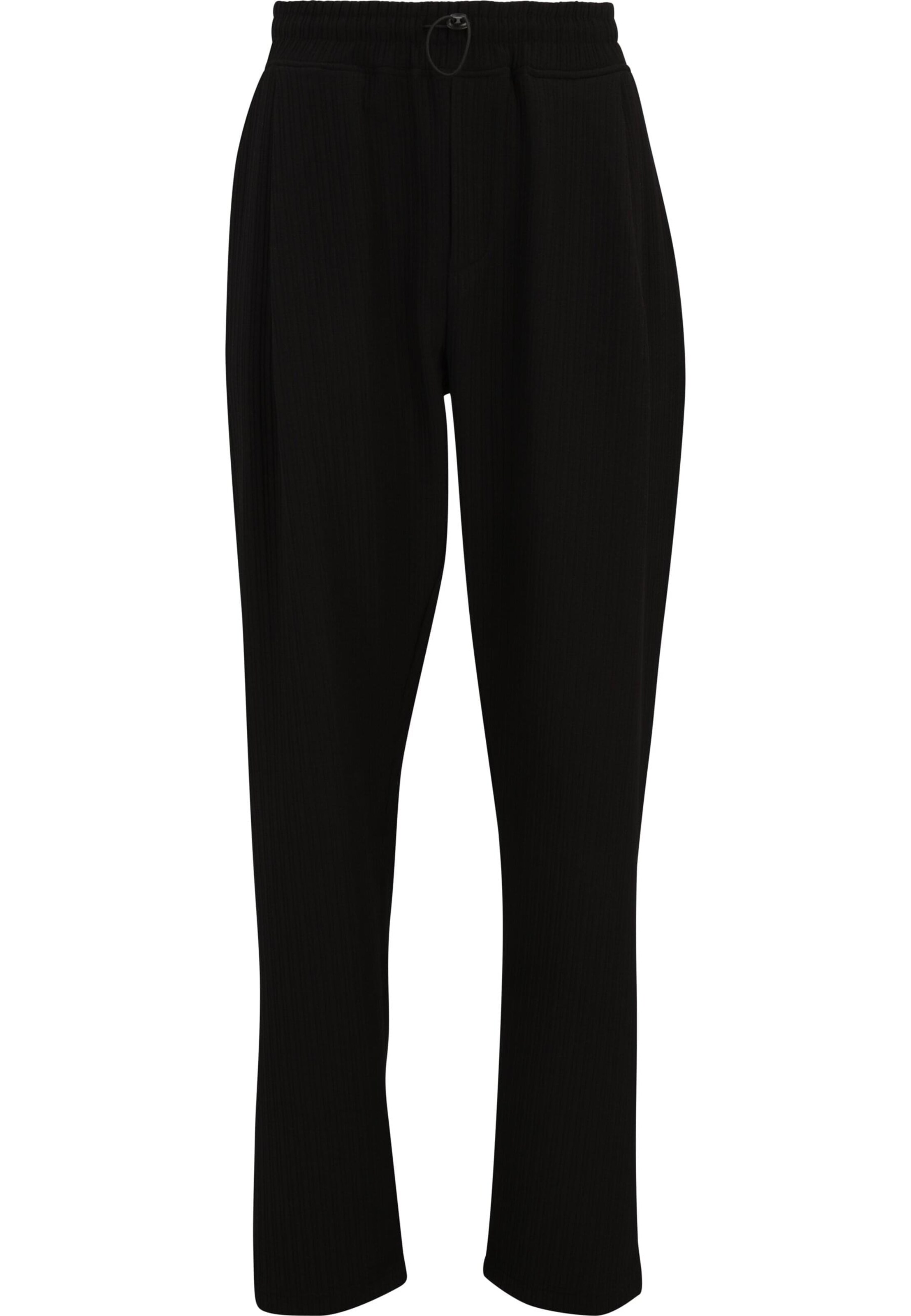 DEF Normální Chino kalhoty 'Atlanta' – černá: přední strana