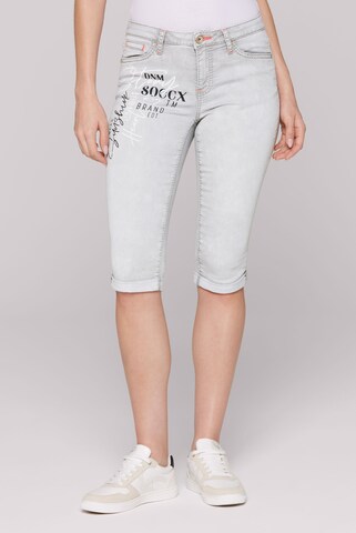 Soccx Regular Jeans in Grey: front