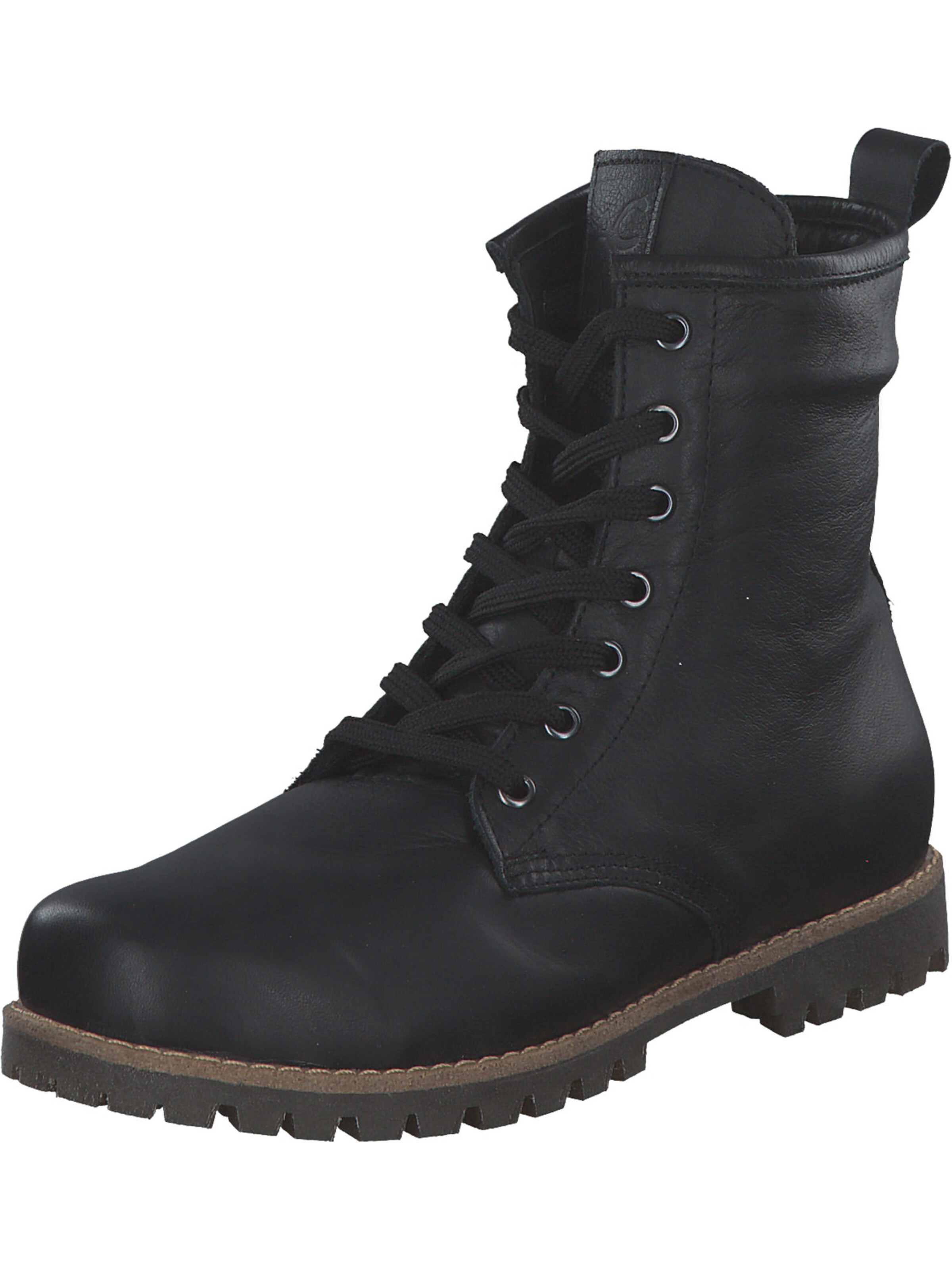 Esgano Lace-up bootie in Black: front