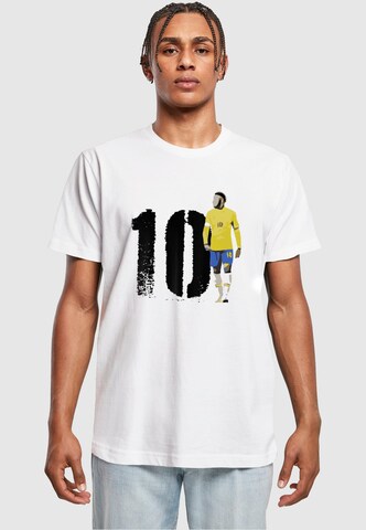Merchcode Shirt 'Player 5' in Wit: voorkant