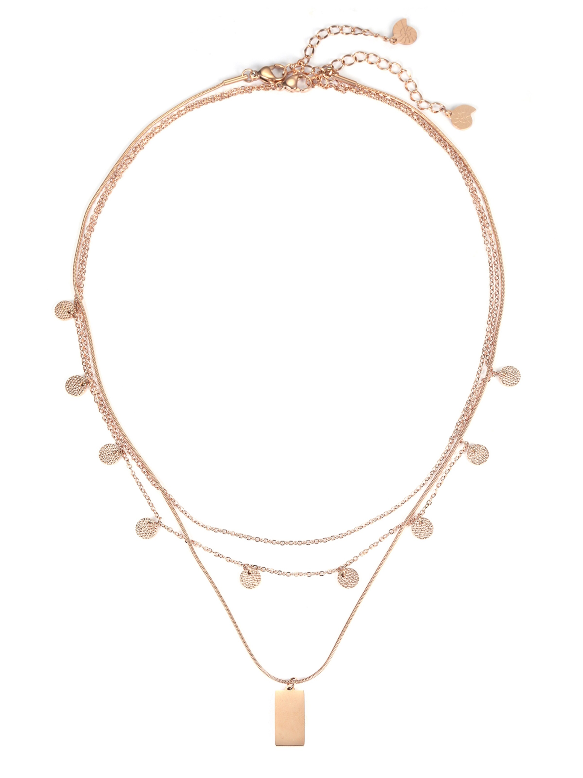 Hey Happiness Necklace 'Line Up' in Gold