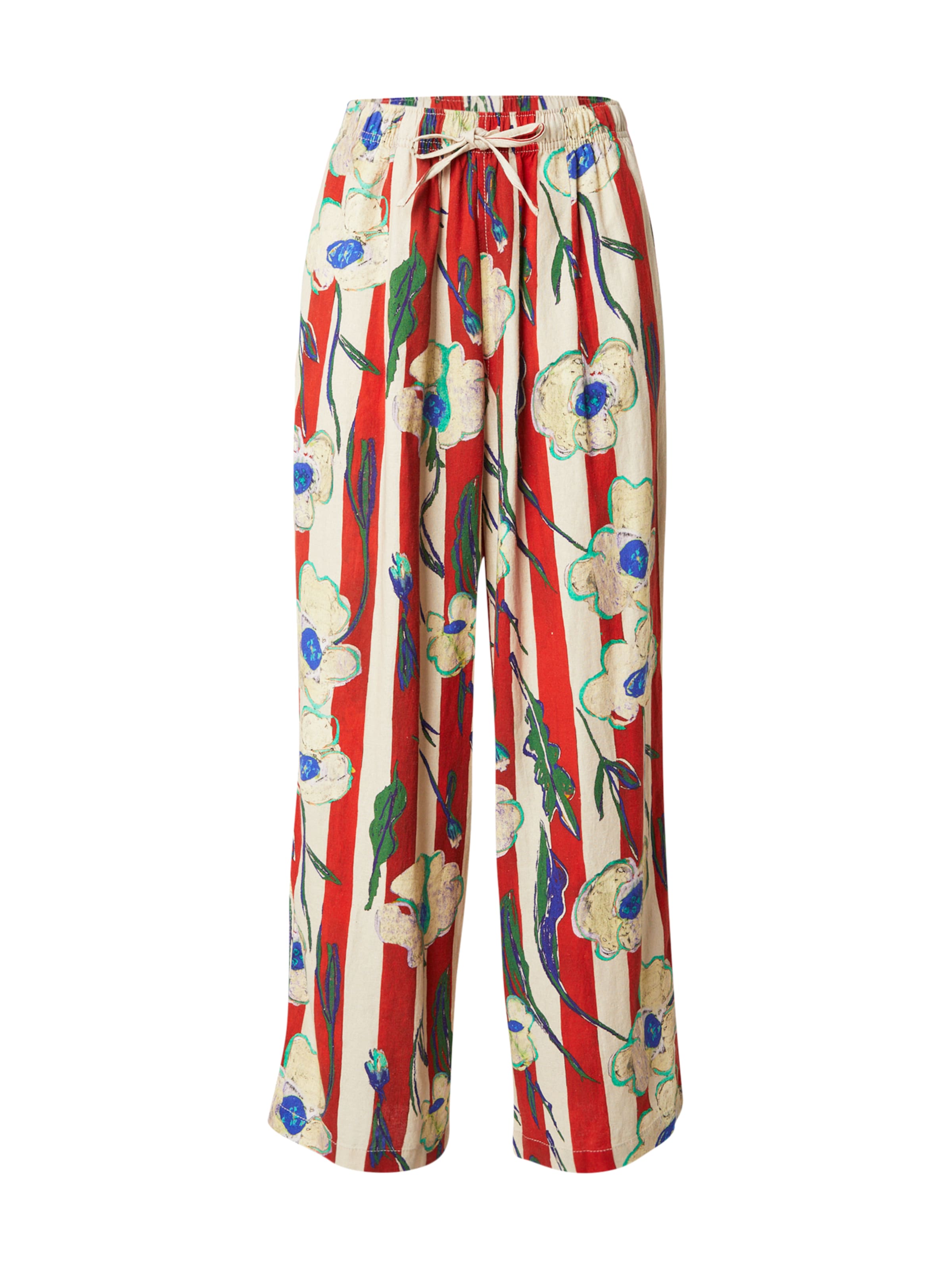 TOPSHOP - Perna larga Calças em vermelho: frente