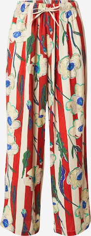 TOPSHOPWide Leg/ Široke nogavice Hlače - crvena boja: prednji dio