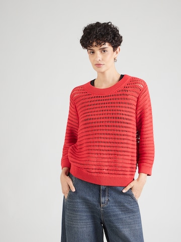 Pullover di monari in arancione: frontale