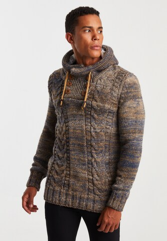 Leif Nelson Strickpullover in Braun