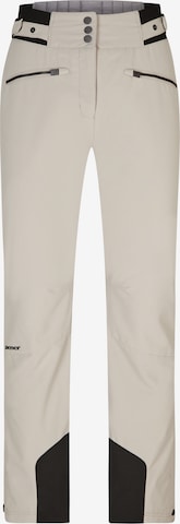 ZIENER Workout Pants 'TILLA' in Beige: front