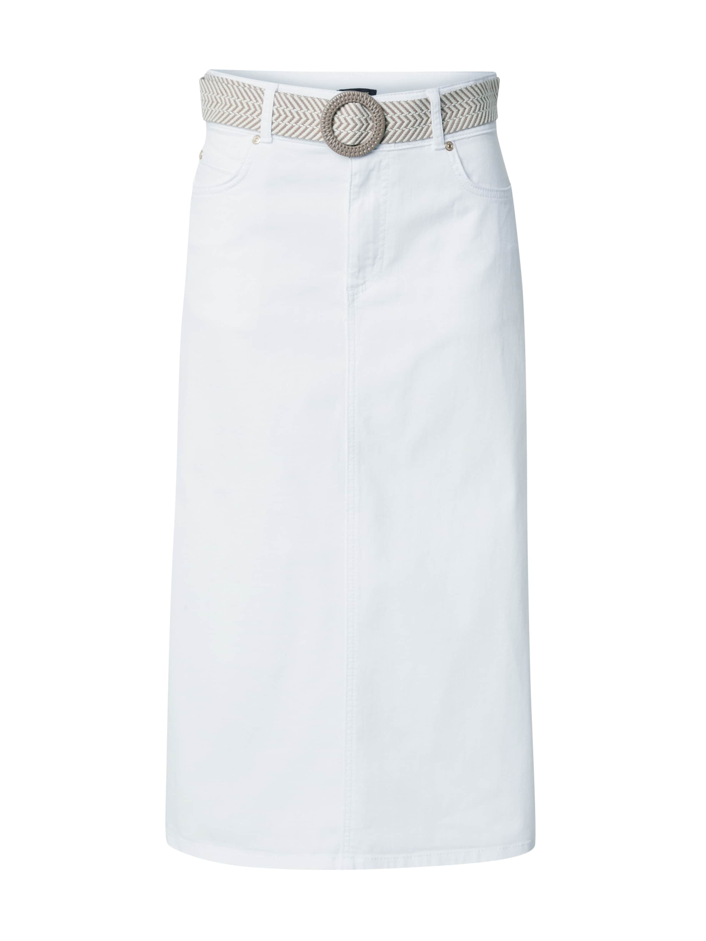 Jupe MORE & MORE en blanc : devant