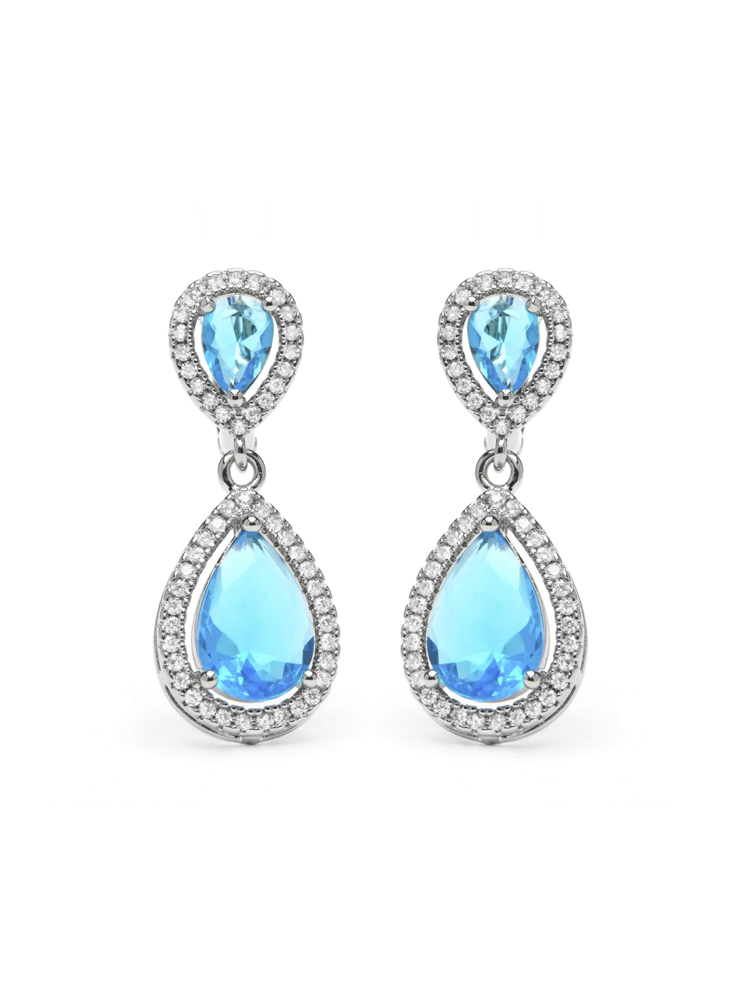 Boucles d'oreilles 'Misim' Luxenter en bleu : devant