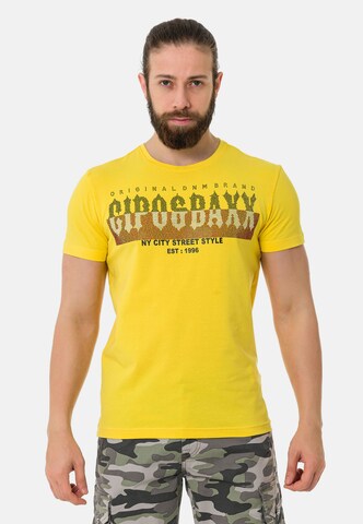 CIPO & BAXX Shirt in Yellow: front