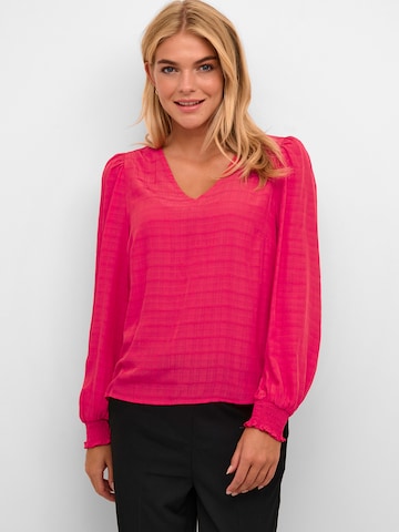 Kaffe Blouse 'Lissa' in Roze: voorkant