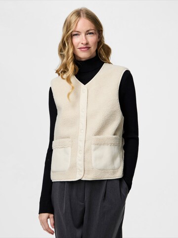 PIECES Vest 'PCJUNE' in Beige: front