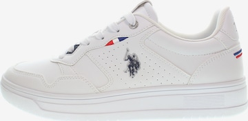 Sneaker bassa di U.S. POLO ASSN. in bianco: frontale