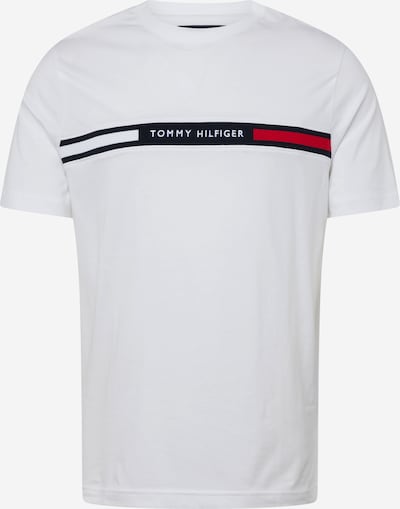 TOMMY HILFIGER Majica veličine XS u morsko plava / rubin crvena / bijela, Pregled proizvoda
