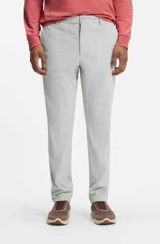 BOSS Tapered Chino Pants in Grey: front