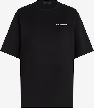 Karl Lagerfeld Koszulka ' KARL HAT MIR GESAGT ' w kolorze czarny: przód