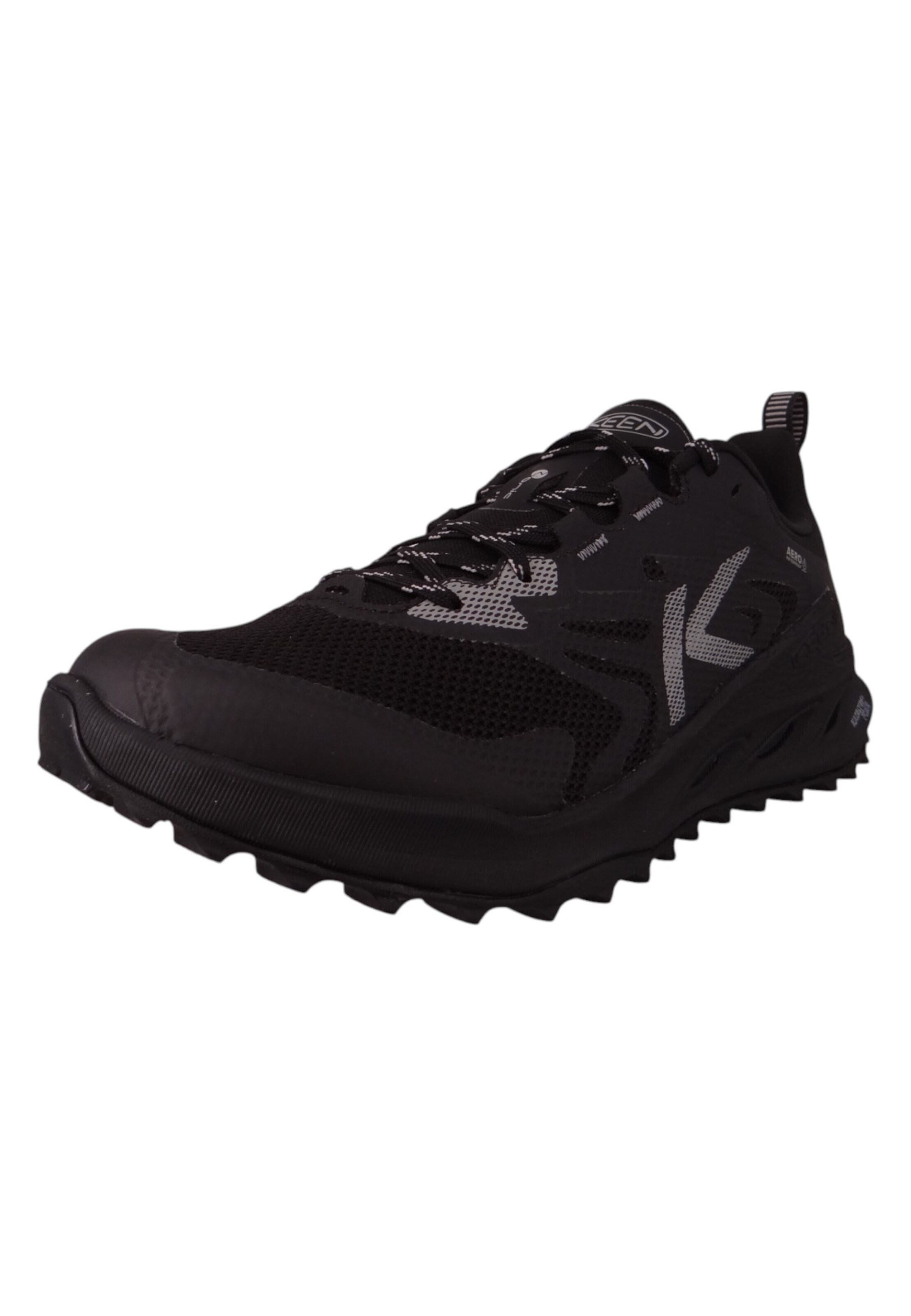 KEEN - Sapatilha com atacadores em preto: frente