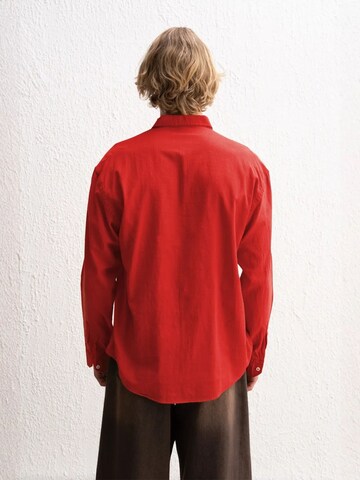 Giesto Comfort fit Overhemd in Rood