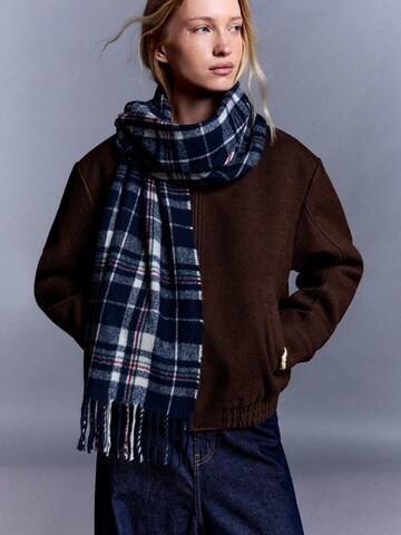 Bershka Scarf in Blue: front