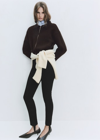 MANGO Between-season jacket 'AVIADOR' in Brown: front