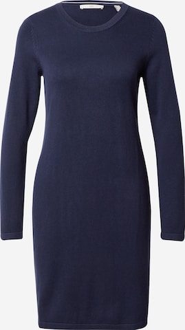 ESPRIT Knitted dress in Blue: front