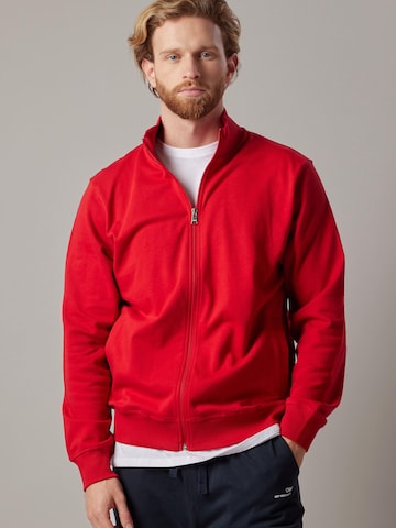 OWN Off With Nature - Sudadera con cremallera 'Felpa' en rojo: frente