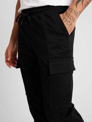 JACK & JONES - regular Pantalón cargo 'MARCO SANTIAGO' en negro