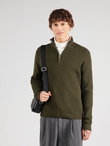 SELECTED HOMME Trui 'SLHTHEO' in Groen: voorkant