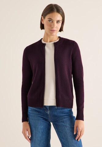 CECIL Knit Cardigan in Purple: front