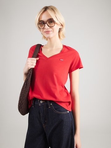 sarkans LEVI'S ® T-Krekls 'The Perfect V-Neck': no priekšpuses