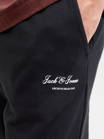 Jack & Jones Plus Tapered Sweathose in Schwarz