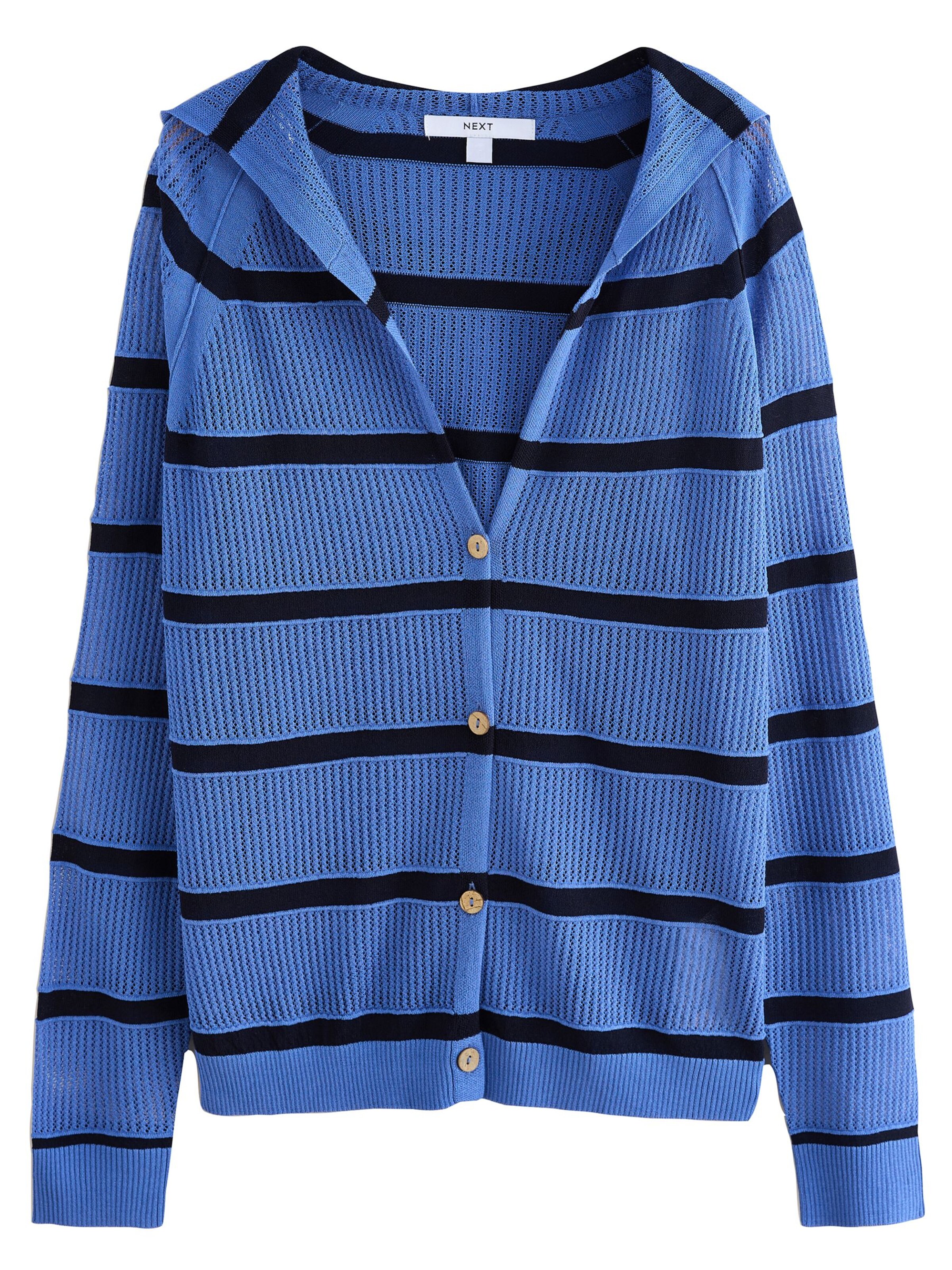 Next - Casaco de malha em azul: frente