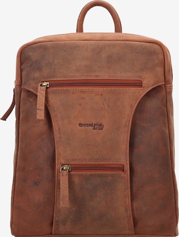 Greenland Nature Backpack 'Montenegro' in Brown: front