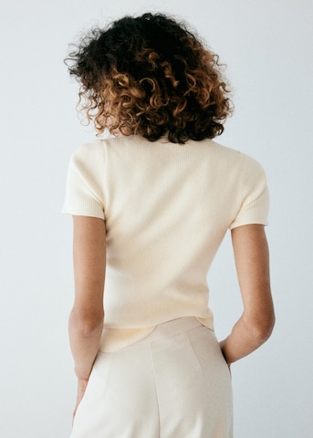 Pull-over 'SHOOU' MANGO en beige