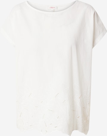 T-shirt s.Oliver en blanc : devant