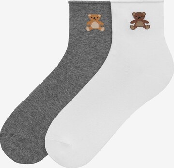 Pull&Bear Socks in Grey: front