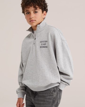 WE Fashion Sweatshirt i grå: forside