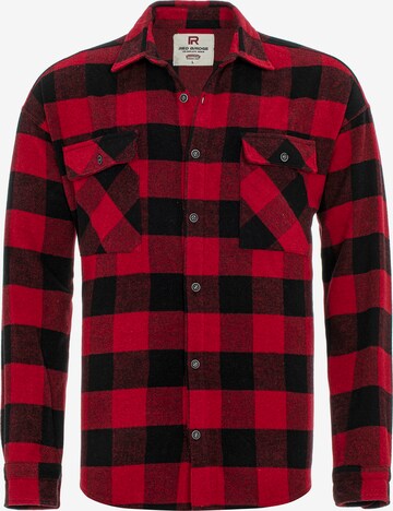 Redbridge Regular fit Button Up Shirt 'Sale' in Red: front