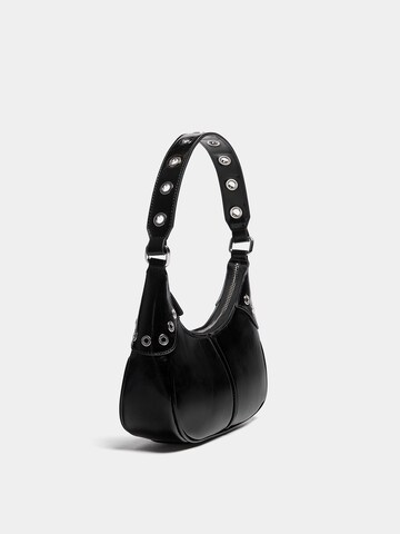 Pull&Bear Schultertasche in Schwarz: predná strana