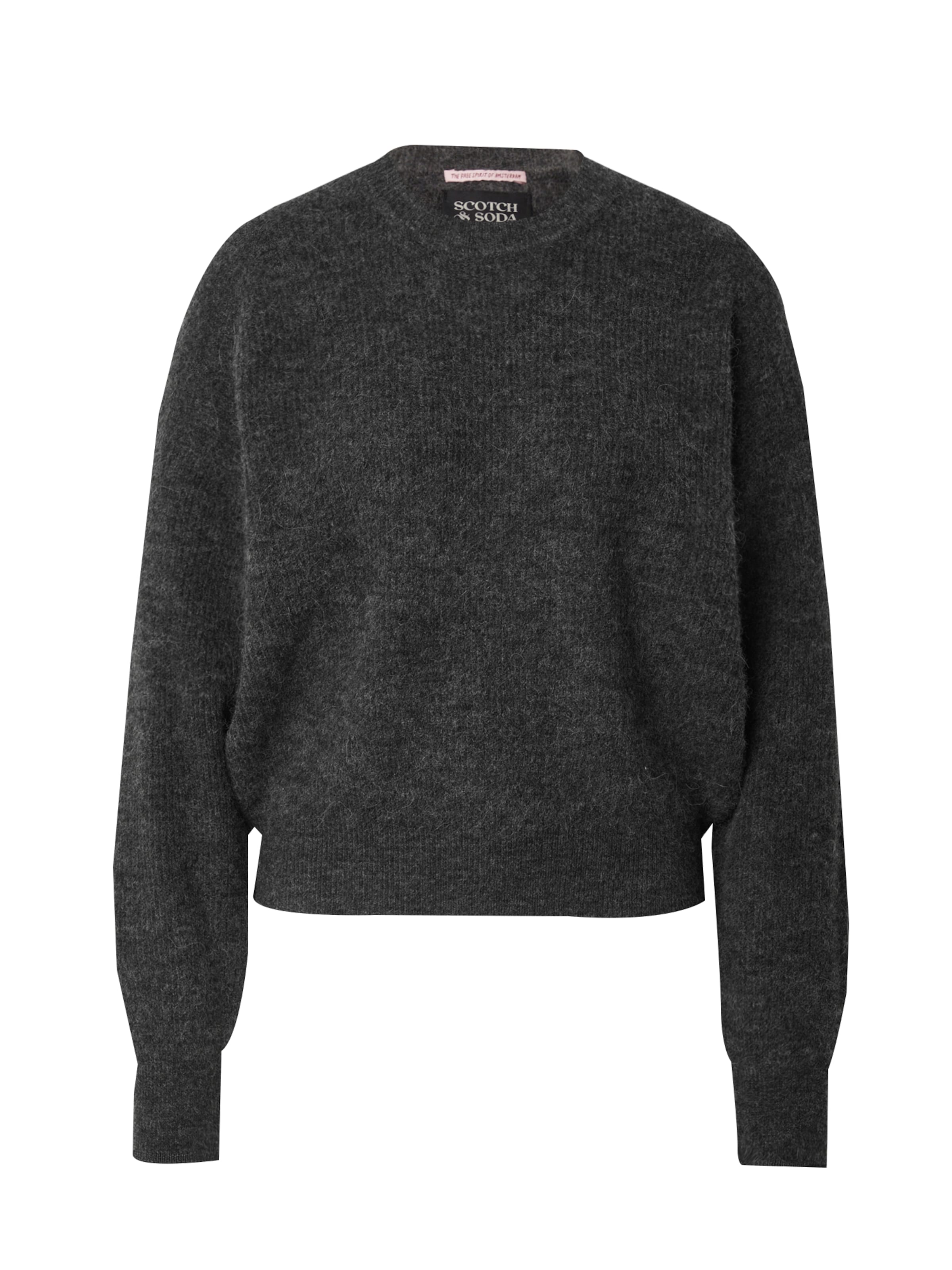 SCOTCH & SODA Pullover 'CORE FUZZY' in Grau: Vorderseite