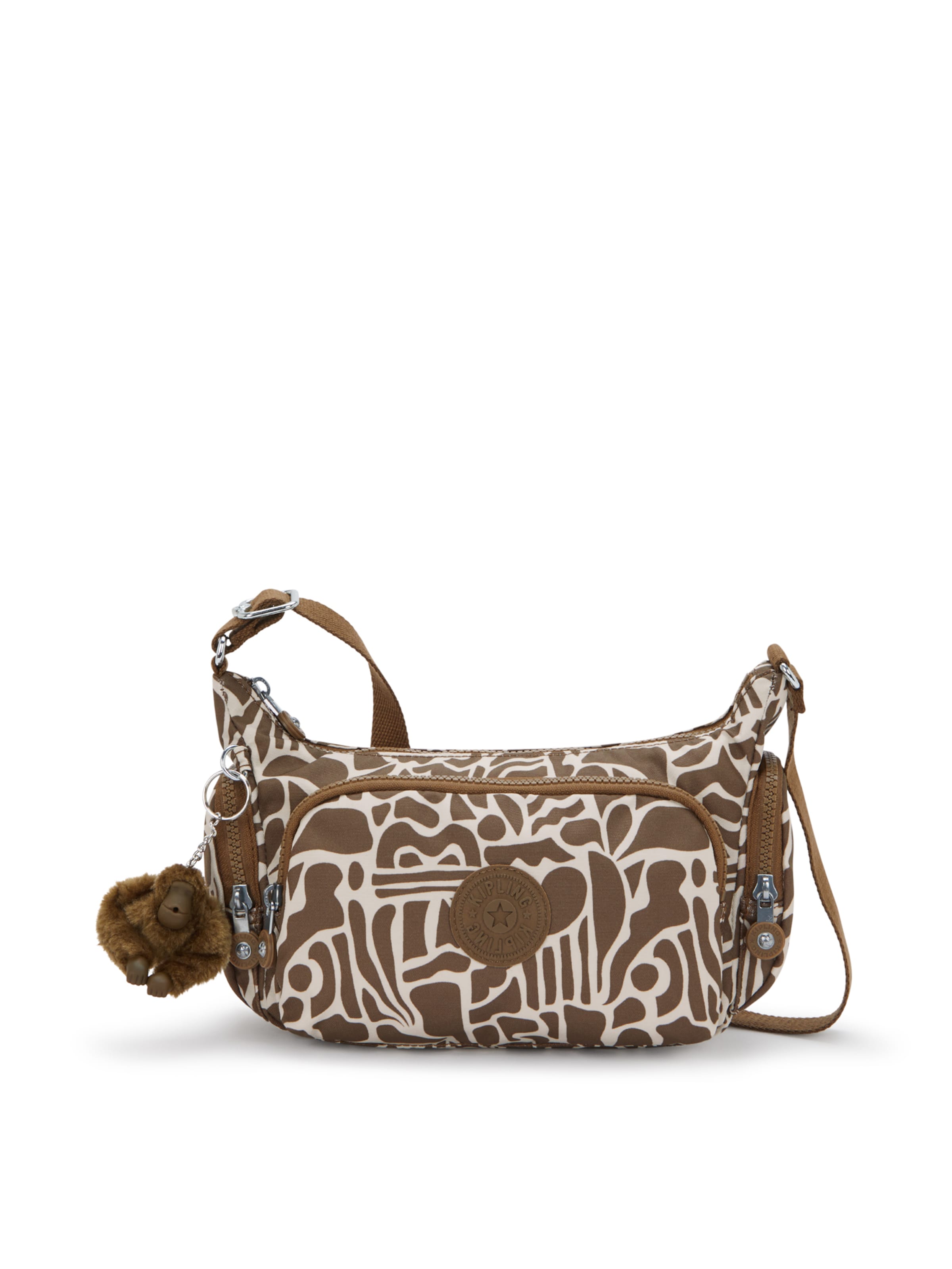 KIPLING Mala de ombro 'Gabbette S' em castanho / offwhite, Vista do artigo