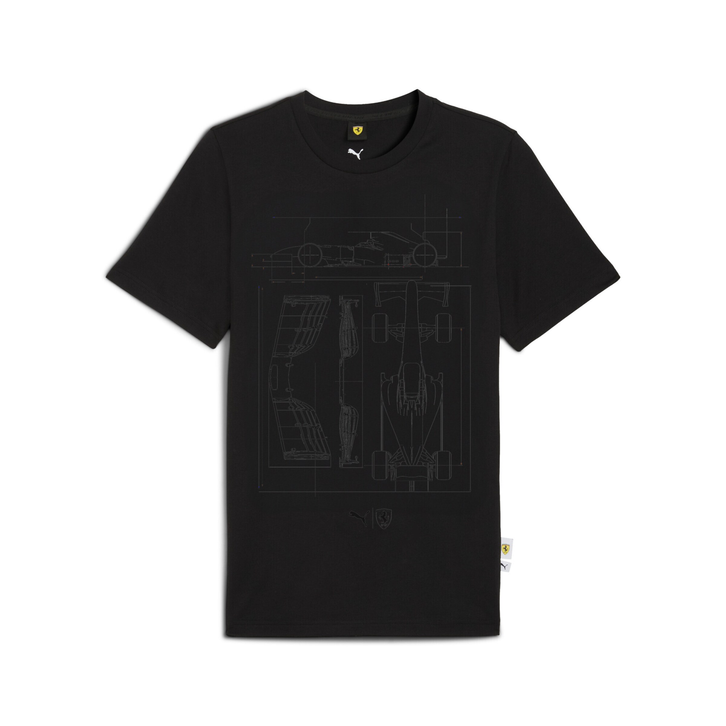PUMA Performance shirt 'Scuderia Ferrari' in Black: front