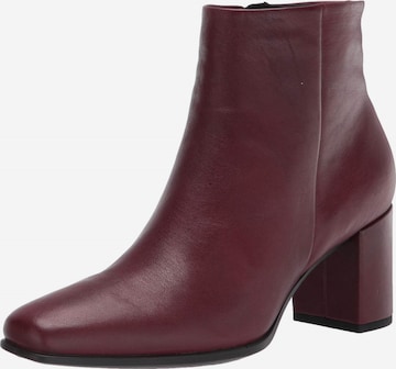 ECCO Ankle Boots in Red: front