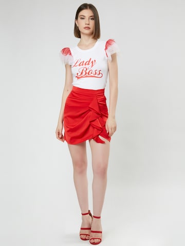 Influencer Skirt in Red