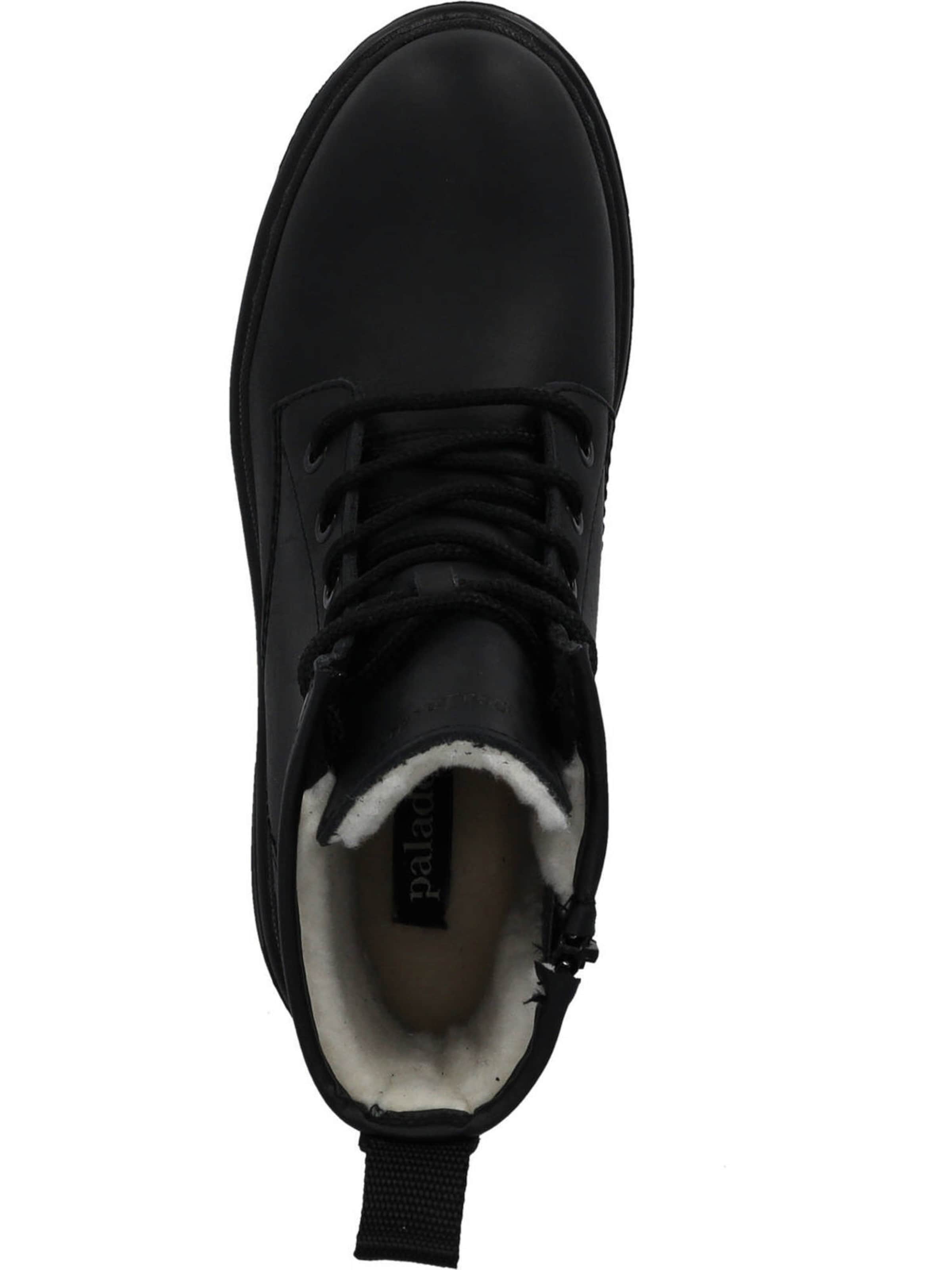 Palado Μποτάκι με κορδόνια 'Montecristo' σε μαύρο