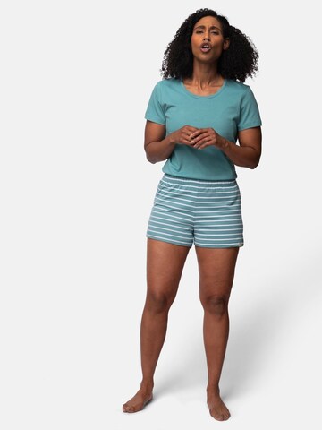 greenjama Short Pajama Set 'Jersey' in Green